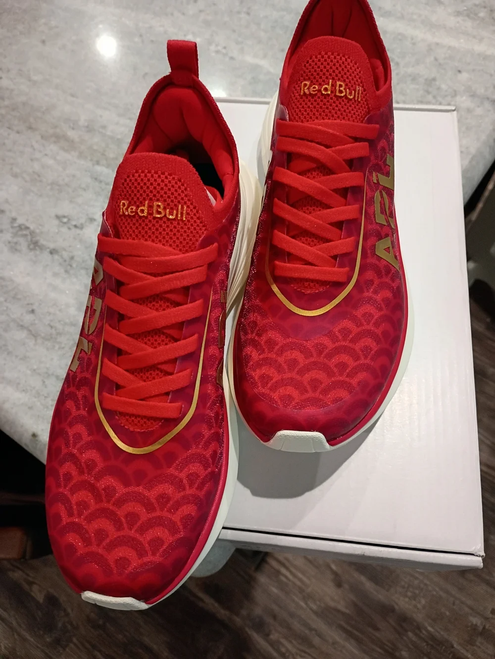 APL & Red Bull Racing Women's Red & Gold Sneakers Size 5.5 New